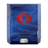 GI Joe Ultimates Cobra Commander 18 cm Sammlerfigur Box, blau mit rotem Cobra Logo, Smalltinytoystore