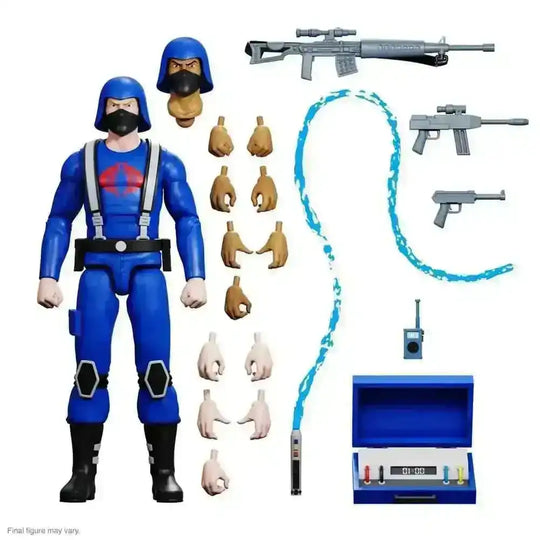 GI Joe Cobra Trooper Actionfigur mit Zubehör, austauschbaren Händen und Waffen, Smalltinytoystore