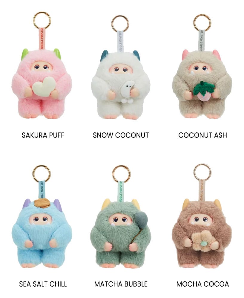 Giggle Monster Plüsch-Schlüsselanhänger 11 cm Marshmallow Dreams Blind Box Display (6) - Smalltinytoystore