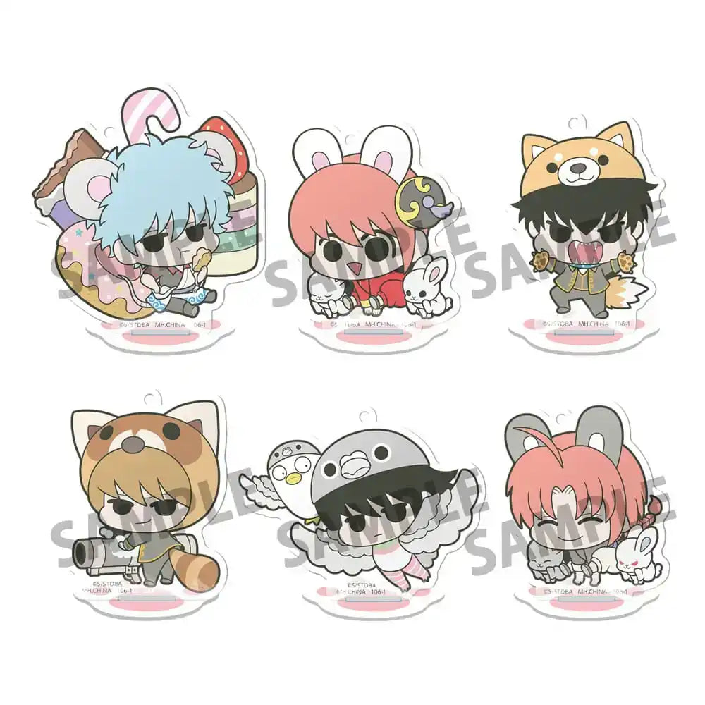 Gintama Acryl Figuren Prince Hata & Animal Paradise 6 cm Display (6) - Smalltinytoystore