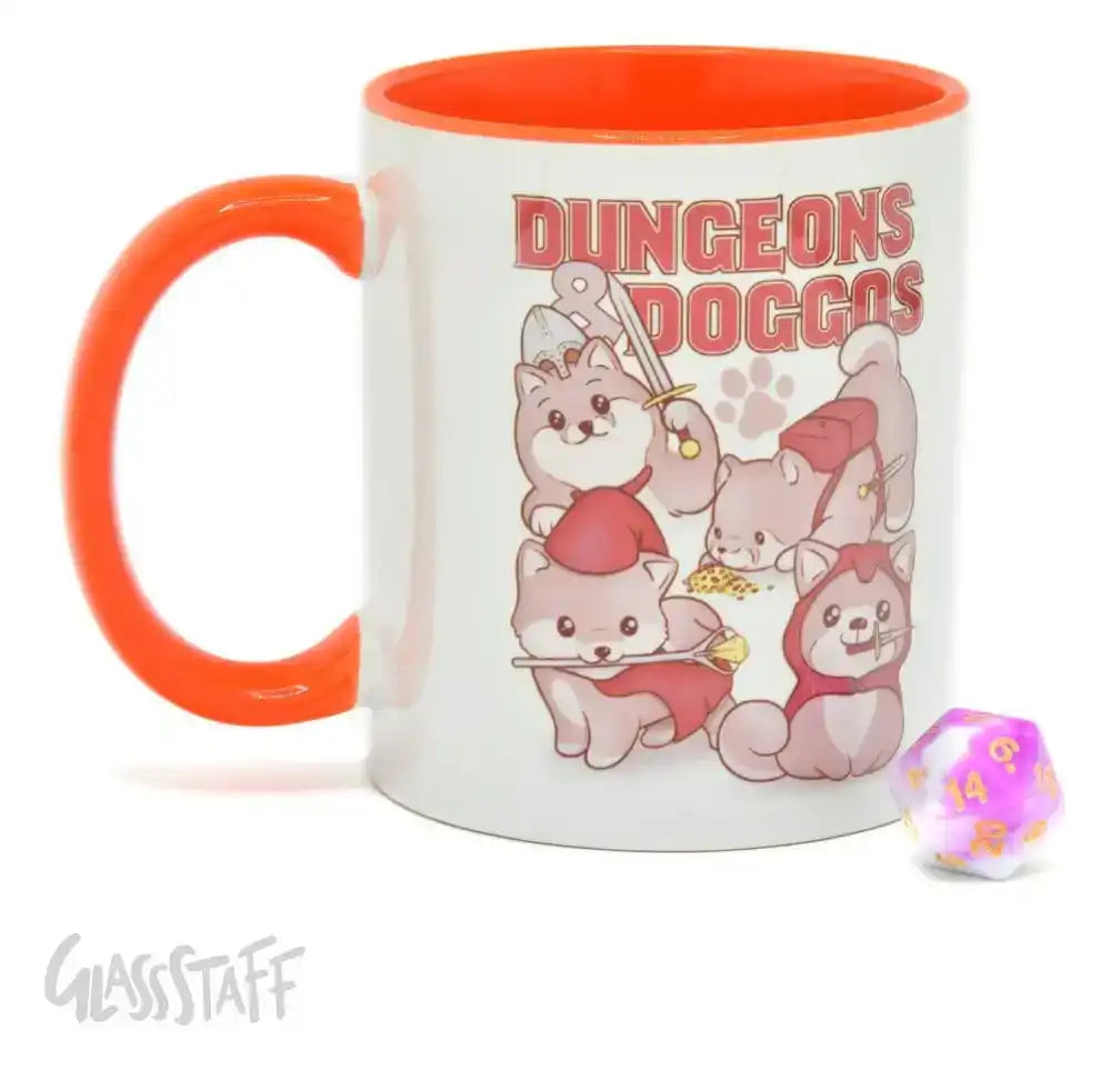Glassstaff Geschenkbox Tasse & Würfel D20 Dungeons & Doggos