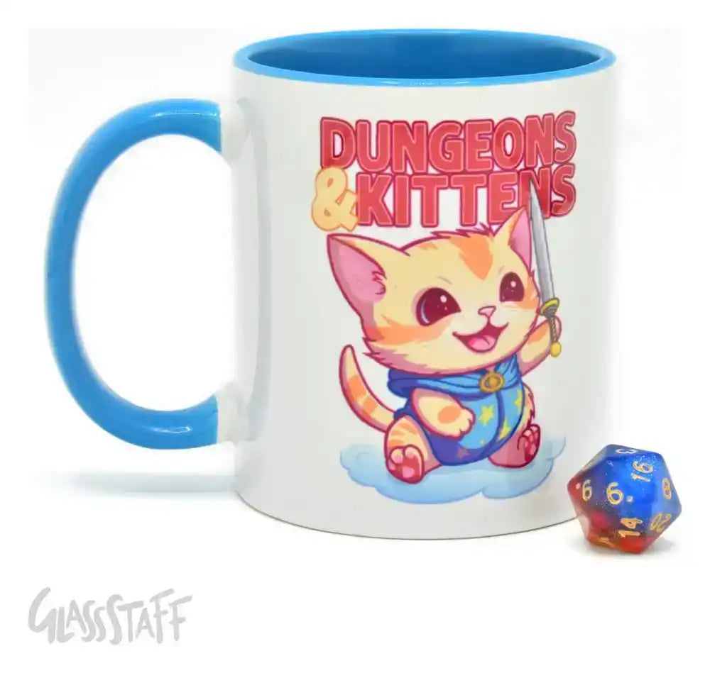 Glassstaff Geschenkbox Tasse & Würfel D20 Dungeons & Kittens