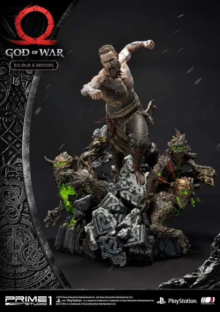 God of War (2018) Statue Baldur & Broods 62 cm - Smalltinytoystore