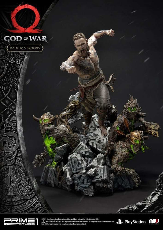 God of War (2018) Statue Baldur & Broods 62 cm - Smalltinytoystore