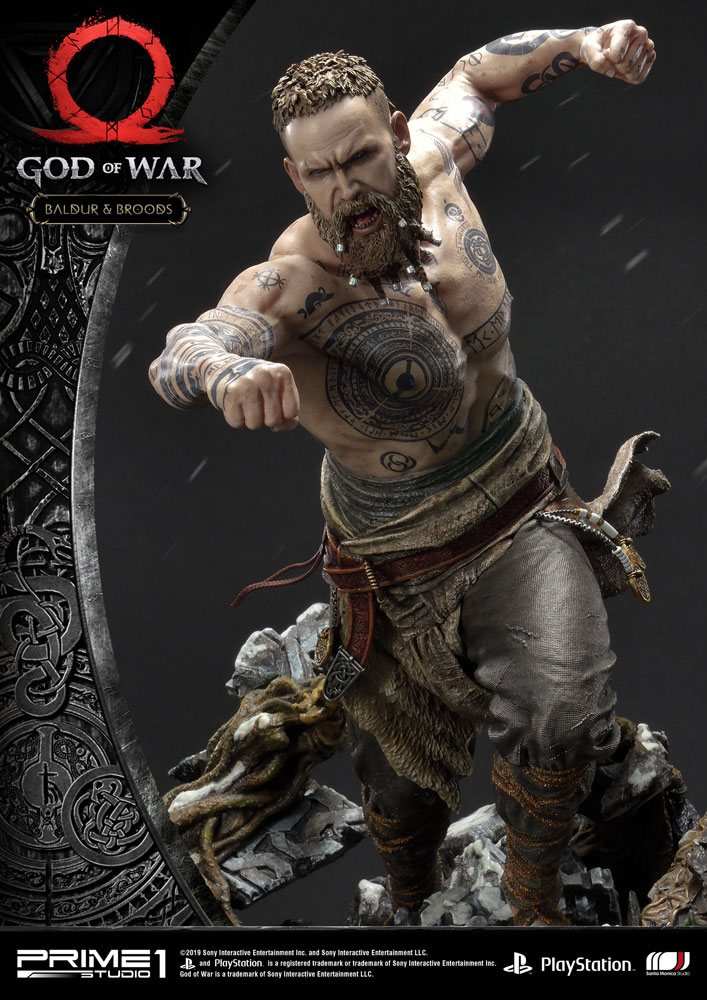 God of War (2018) Statue Baldur & Broods 62 cm - Smalltinytoystore