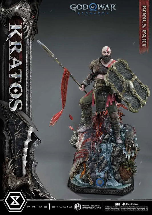 God of War: Ragnarok Real Elite Masterline Series Statue 1/3 Kratos Ultimate Bonus Version 95 cm - Smalltinytoystore