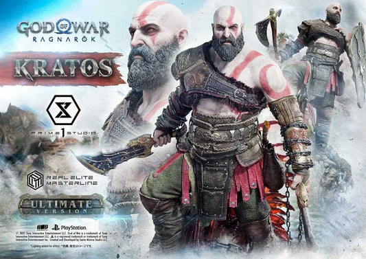 God of War: Ragnarok Real Elite Masterline Series Statue 1/3 Kratos Ultimate Version 95 cm - Smalltinytoystore
