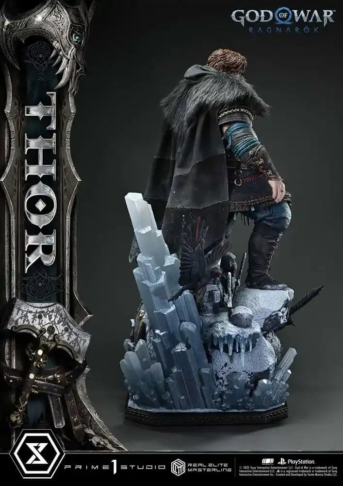 God of War: Ragnarök Real Elite Masterline Series Statue 1/3 Thor 105 cm - Smalltinytoystore