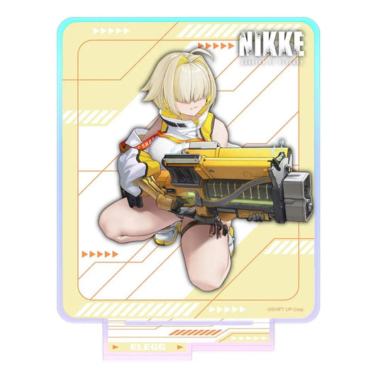 Goddess of Victory: Nikke Crouching Series Acryl Stand Elegg Holographic 14 cm - Smalltinytoystore