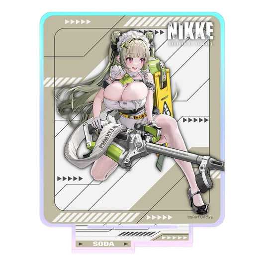 Goddess of Victory: Nikke Crouching Series Acryl Stand Soda Holographic 14 cm - Smalltinytoystore