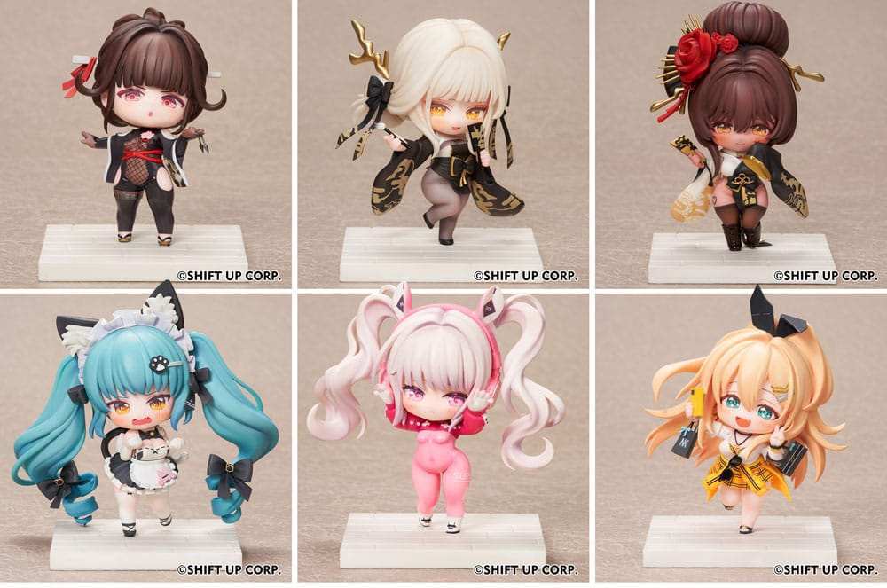 Goddess of Victory: Nikke SAC Series Mini-Figuren 6er-Pack Chibi 10 cm - Smalltinytoystore
