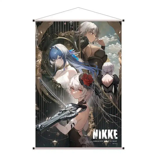 Goddess of Victory: Nikke Wandrolle Sugar, Helm, Julia & Modernia 60 x 90 cm - Smalltinytoystore