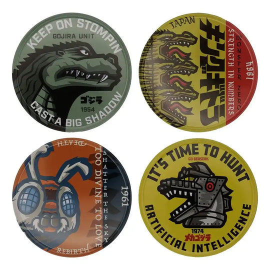 Godzilla Untersetzer 4er-Pack - Smalltinytoystore