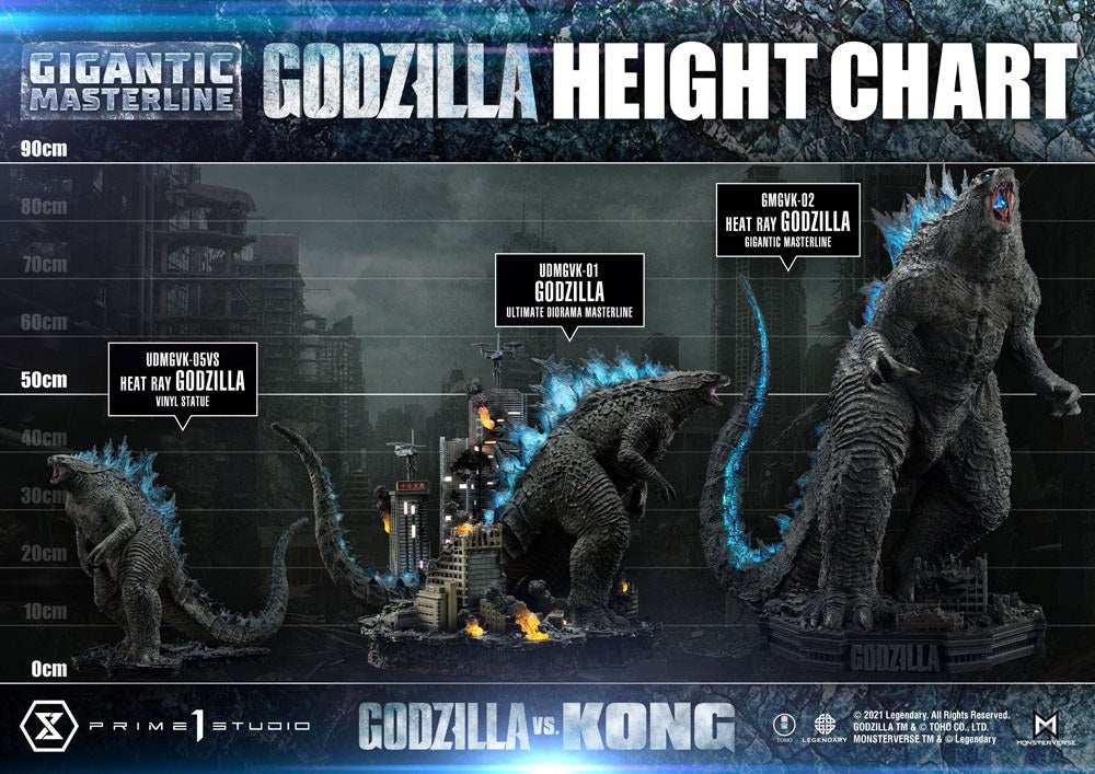 Godzilla vs. Kong Giant Masterline Statue Heat Ray Godzilla 87 cm - Smalltinytoystore