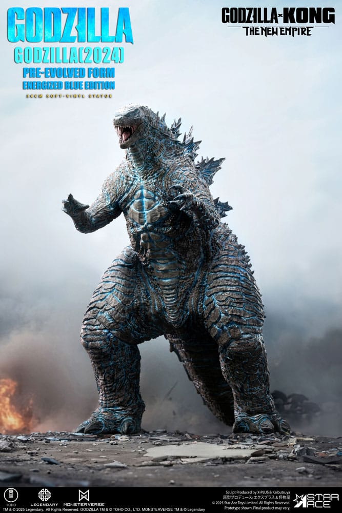 Godzilla vs. Kong: The New Empire Soft Vinyl Statue Godzilla (2024) Evolved Blue Edition 28 cm - Smalltinytoystore