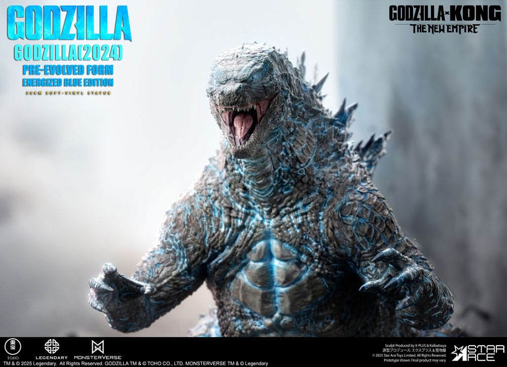 Godzilla vs. Kong: The New Empire Soft Vinyl Statue Godzilla (2024) Evolved Blue Edition 28 cm - Smalltinytoystore