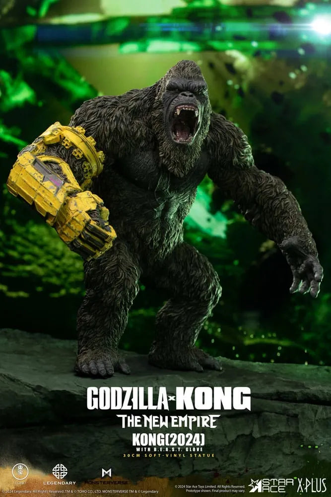 Godzilla vs. Kong: The New Empire Soft Vinyl Statue Kong with B.E.A.S.T. Glove 30 cm - Smalltinytoystore
