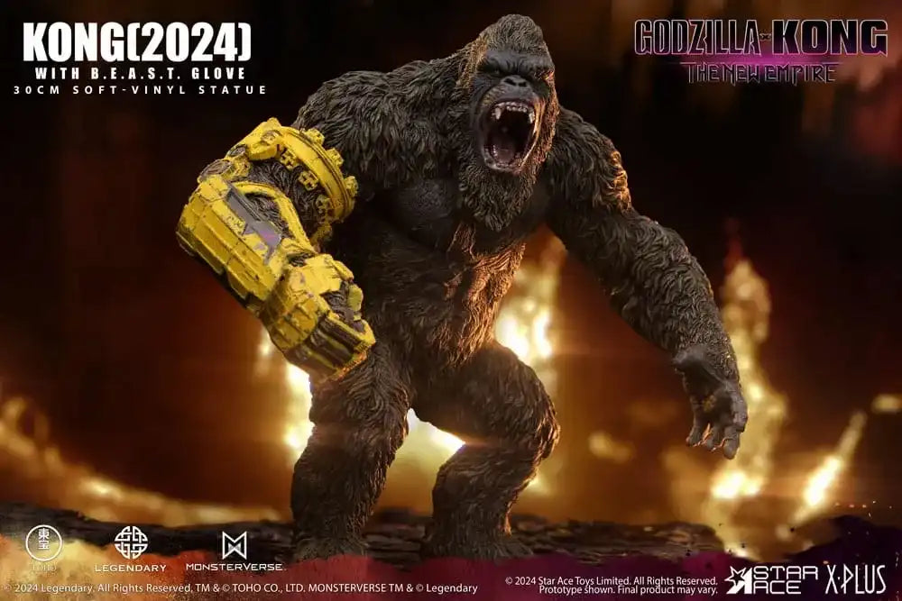 Godzilla vs. Kong: The New Empire Soft Vinyl Statue Kong with B.E.A.S.T. Glove 30 cm - Smalltinytoystore