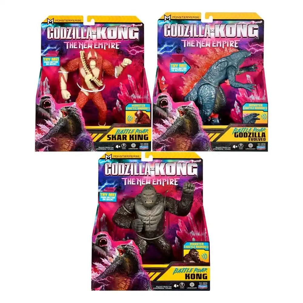 Godzilla x Kong The new Empire Actionfiguren Deluxe elek Figures 18 cm Sortiment (4) - Smalltinytoystore