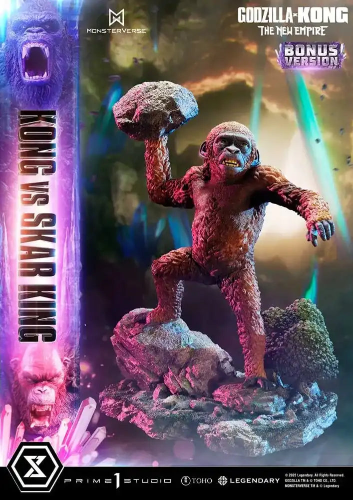 Godzilla x Kong: The New Empire Ultimate Diorama Masterline Series Statue Kong vs Skar King Bonus Version 104 cm - Smalltinytoystore