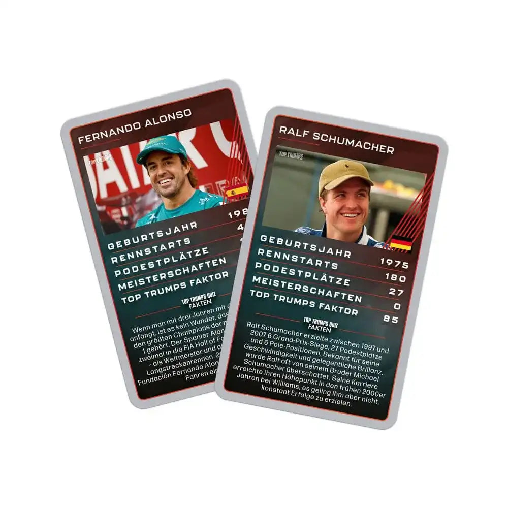 Grand Prix Helden Kartenspiel Top Trumps Collectables *Deutsche Version* - Smalltinytoystore