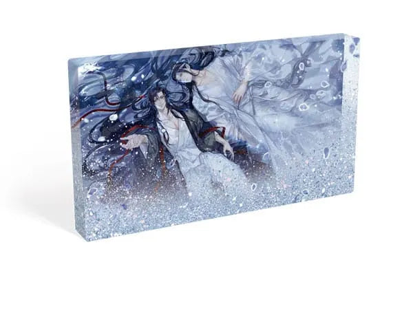 Grandmaster of Demonic Cultivation Acryl Block mit Glitzer Wei Wuxian & Lan Wangji Galaxy 17 x 10 cm - Smalltinytoystore