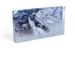 Grandmaster of Demonic Cultivation Acryl Block mit Glitzer Wei Wuxian & Lan Wangji Galaxy 17 x 10 cm - Smalltinytoystore