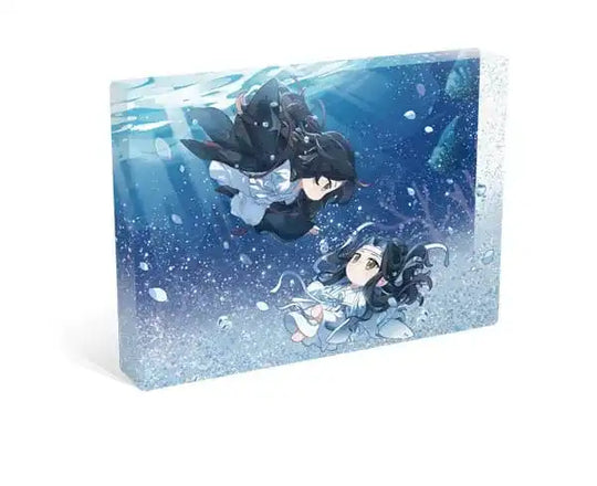 Grandmaster of Demonic Cultivation Acryl Block mit Glitzer Wei Wuxian & Lan Wangji Zhao Xi Chi Ver. 14 x 10 cm - Smalltinytoystore