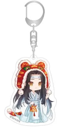 Grandmaster of Demonic Cultivation Acryl Schlüsselanhänger Lan Wangji Chibi Style 7 cm - Smalltinytoystore