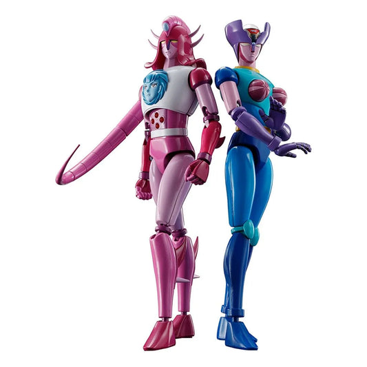 Great Mazinger Z Soul of Chogokin Diecast Actionfiguren GX-108 Rhein & GX-11R Dianan A Set 17 cm - Smalltinytoystore