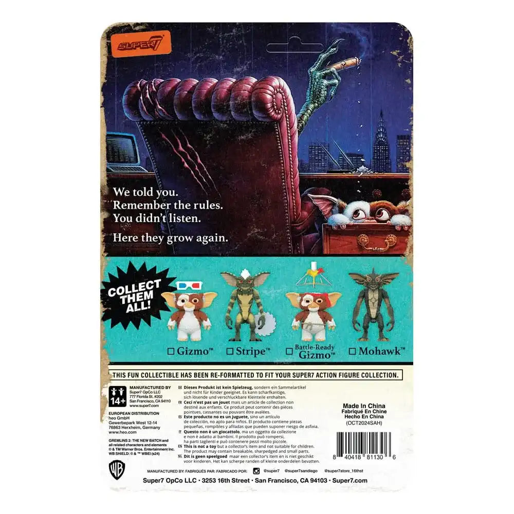 Gremlins ReAction Actionfigur Wave 02 Gizmo (Battle Ready) 10 cm - Smalltinytoystore