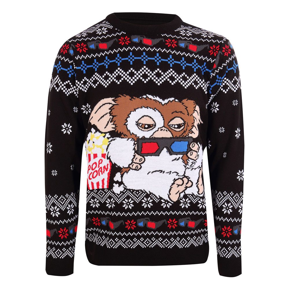 Gremlins Sweatshirt Christmas Jumper Gizmo Popcorn Größe S - Smalltinytoystore