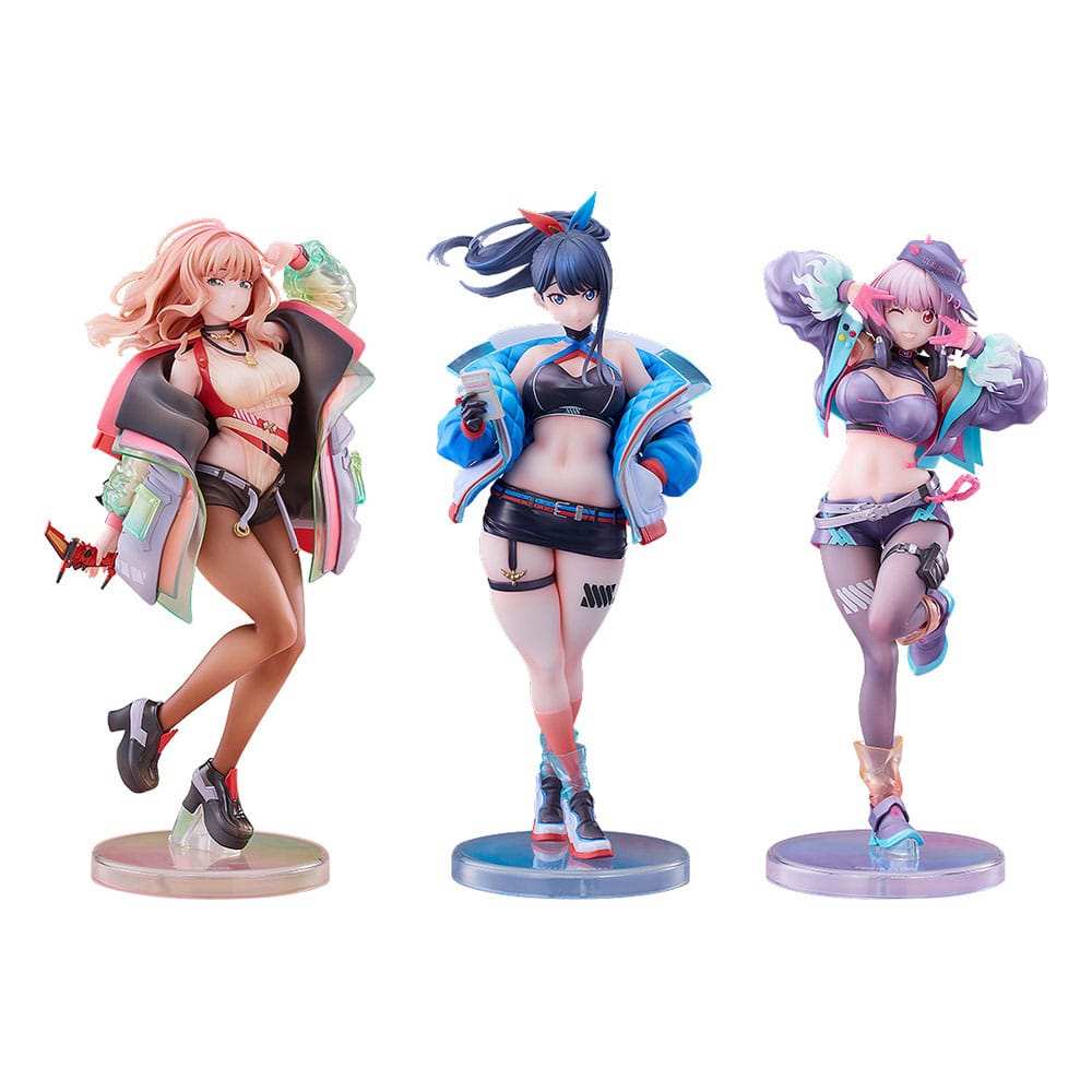 Gridman Universe PVC Statuen 3er-Pack 1/7 Rikka Takarada, Akane Shinjo, Yume Minami: Dreamy Divas Ver. - Smalltinytoystore