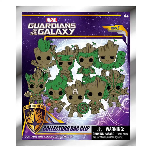 Guardians of the Galaxy 3D PVC-Taschenanhänger Groot Series 2 Display (24) - Smalltinytoystore
