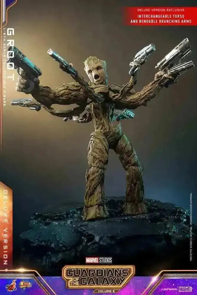 Guardians of the Galaxy Vol. 3 Movie Masterpiece 1/6 Groot (Deluxe Version) 32 cm HOT TOYS - Smalltinytoystore