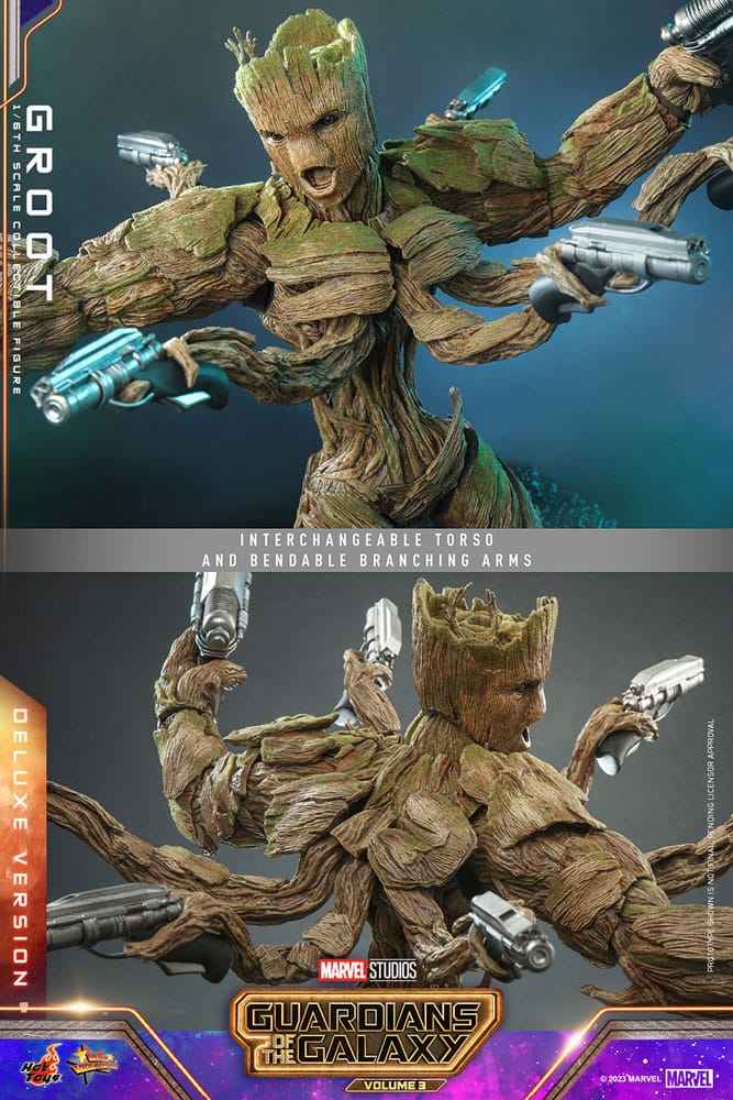 Guardians of the Galaxy Vol. 3 Movie Masterpiece 1/6 Groot (Deluxe Version) 32 cm - Smalltinytoystore