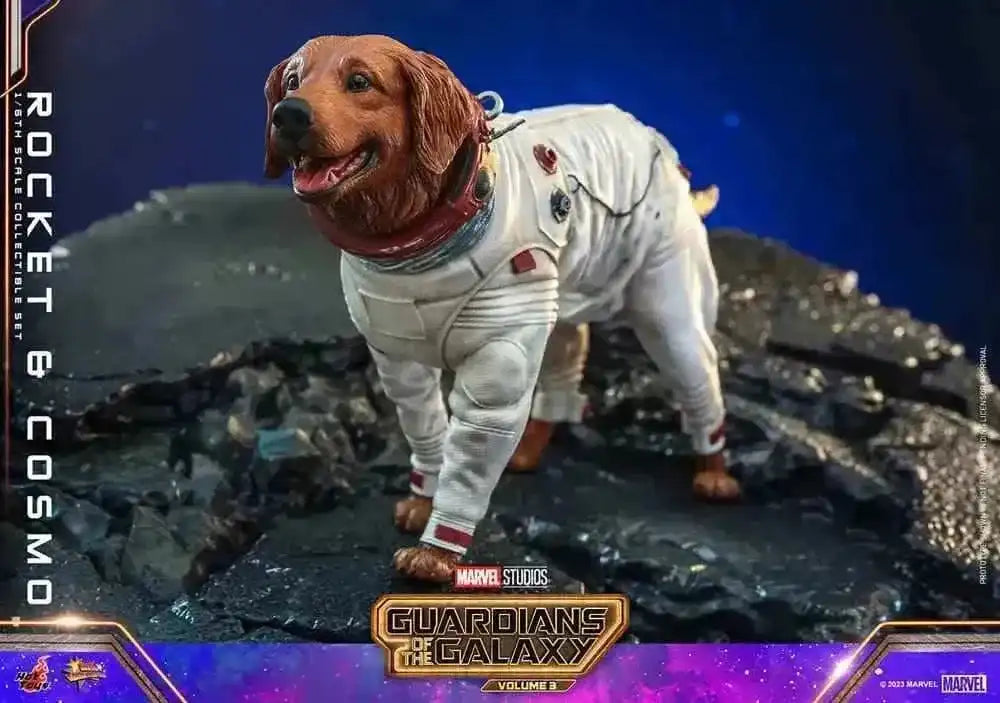 Guardians of the Galaxy Vol. 3 Movie Masterpiece 1/6 Rocket & Cosmo 16 cm HOT TOYS - Smalltinytoystore
