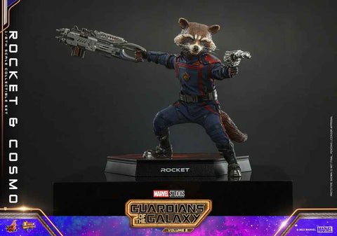 Guardians of the Galaxy Vol. 3 Movie Masterpiece 1/6 Rocket & Cosmo 16 cm - Smalltinytoystore