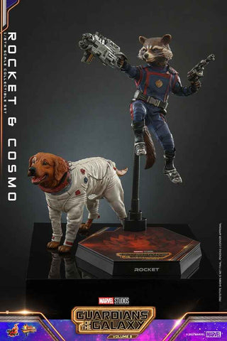 Guardians of the Galaxy Vol. 3 Movie Masterpiece 1/6 Rocket & Cosmo 16 cm - Smalltinytoystore