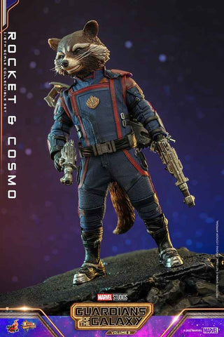 Guardians of the Galaxy Vol. 3 Movie Masterpiece 1/6 Rocket & Cosmo 16 cm - Smalltinytoystore