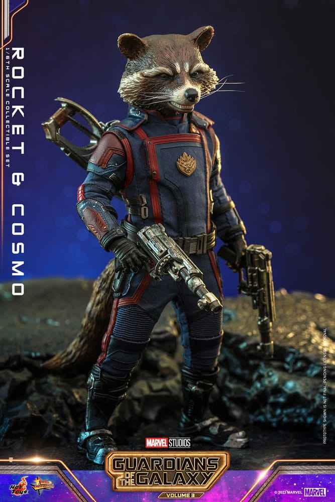 Guardians of the Galaxy Vol. 3 Movie Masterpiece 1/6 Rocket & Cosmo 16 cm - Smalltinytoystore