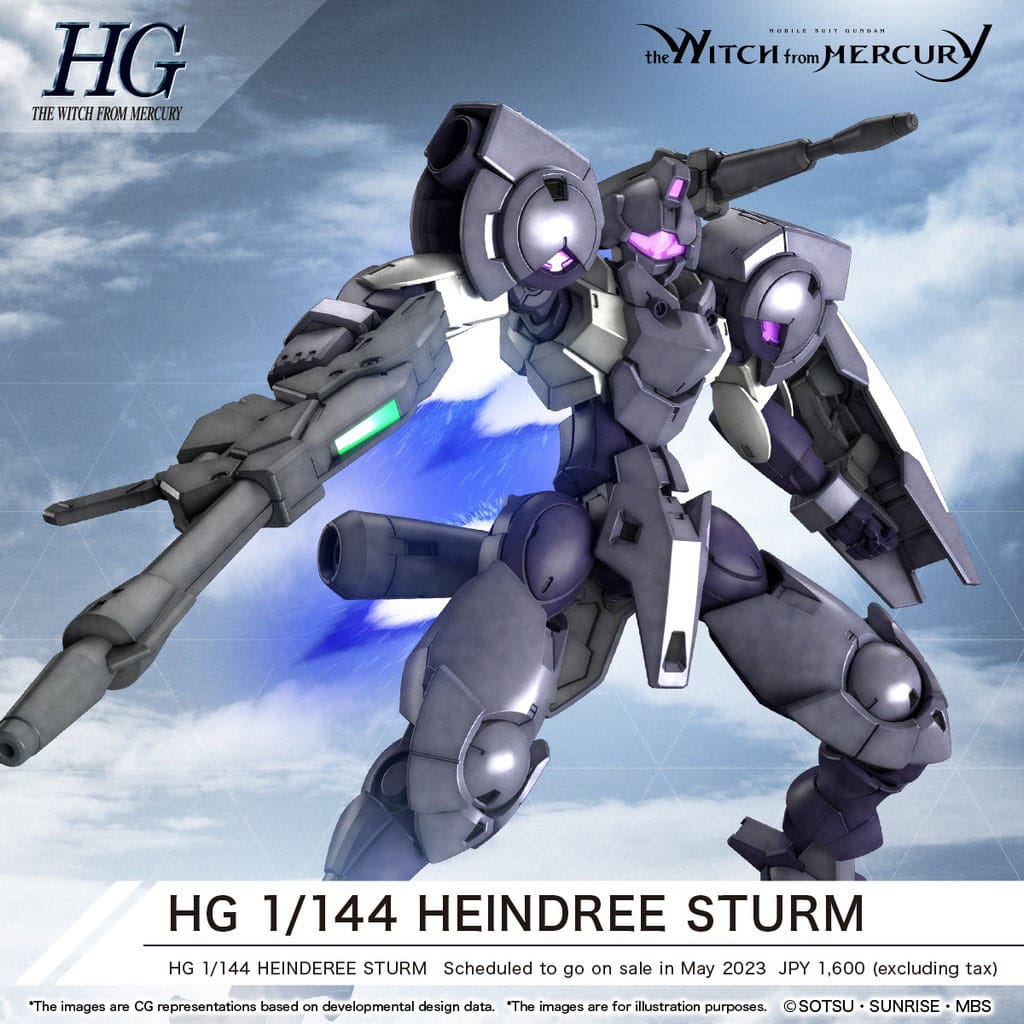 Gundam: The Witch from Mercury High Grade Plastic Model Kit 1/144 Heindree Sturm - Smalltinytoystore