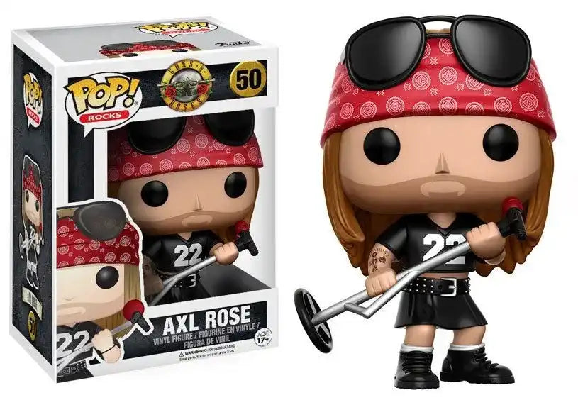 Guns N´ Roses POP! Rocks Vinyl Figur Axl Rose 9 cm - Smalltinytoystore