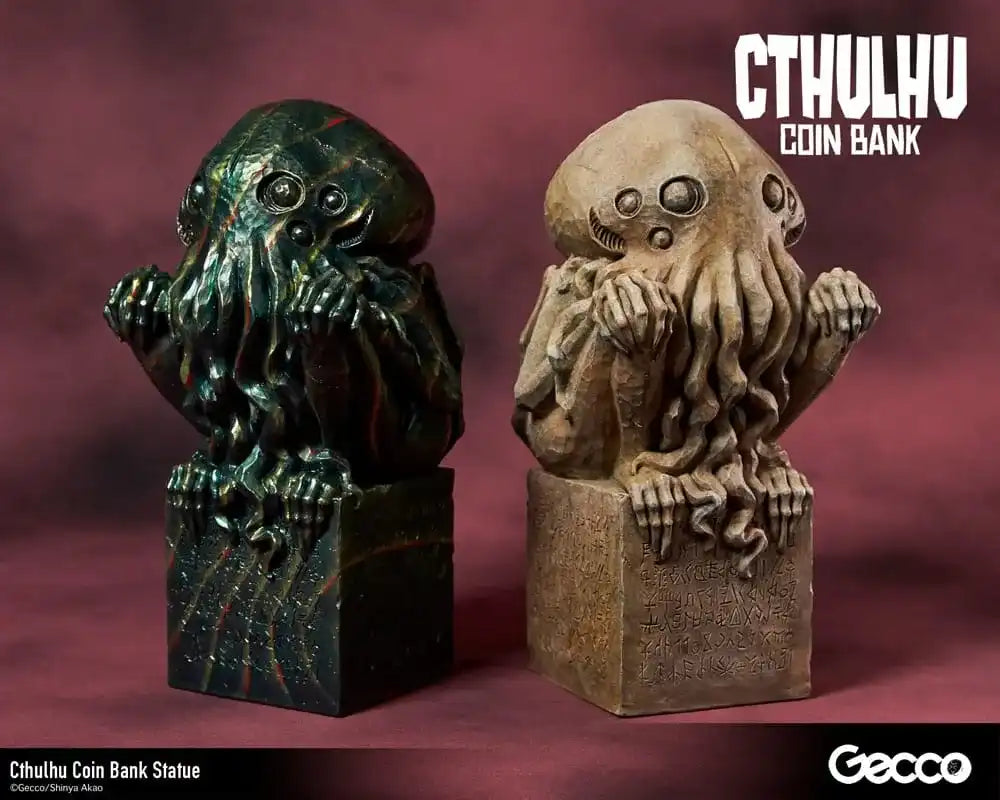 H.P. Lovecraft Cthulhu Mythos Spardosen Statue Cthulhu (Stone Color) 24 cm - Smalltinytoystore