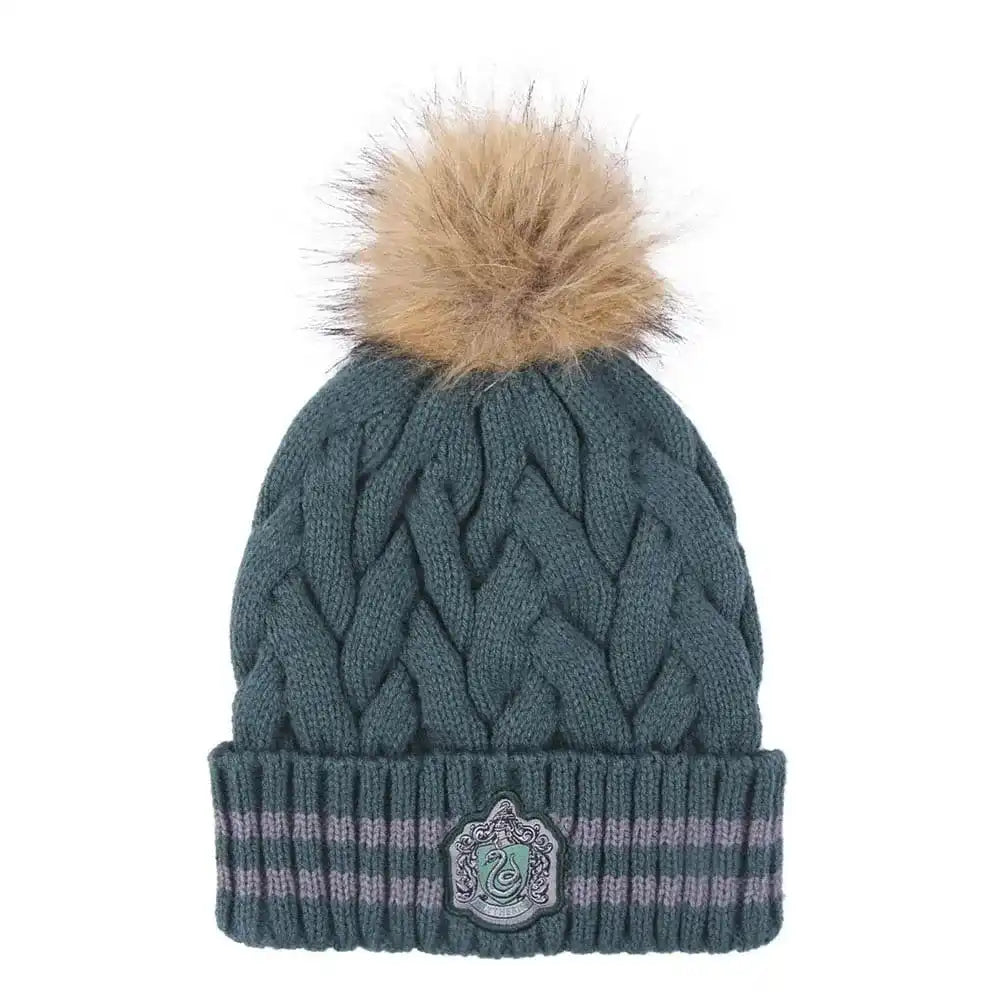 HaHarry Potter Beanie Pompon Slytherin Dark Green - Smalltinytoystore