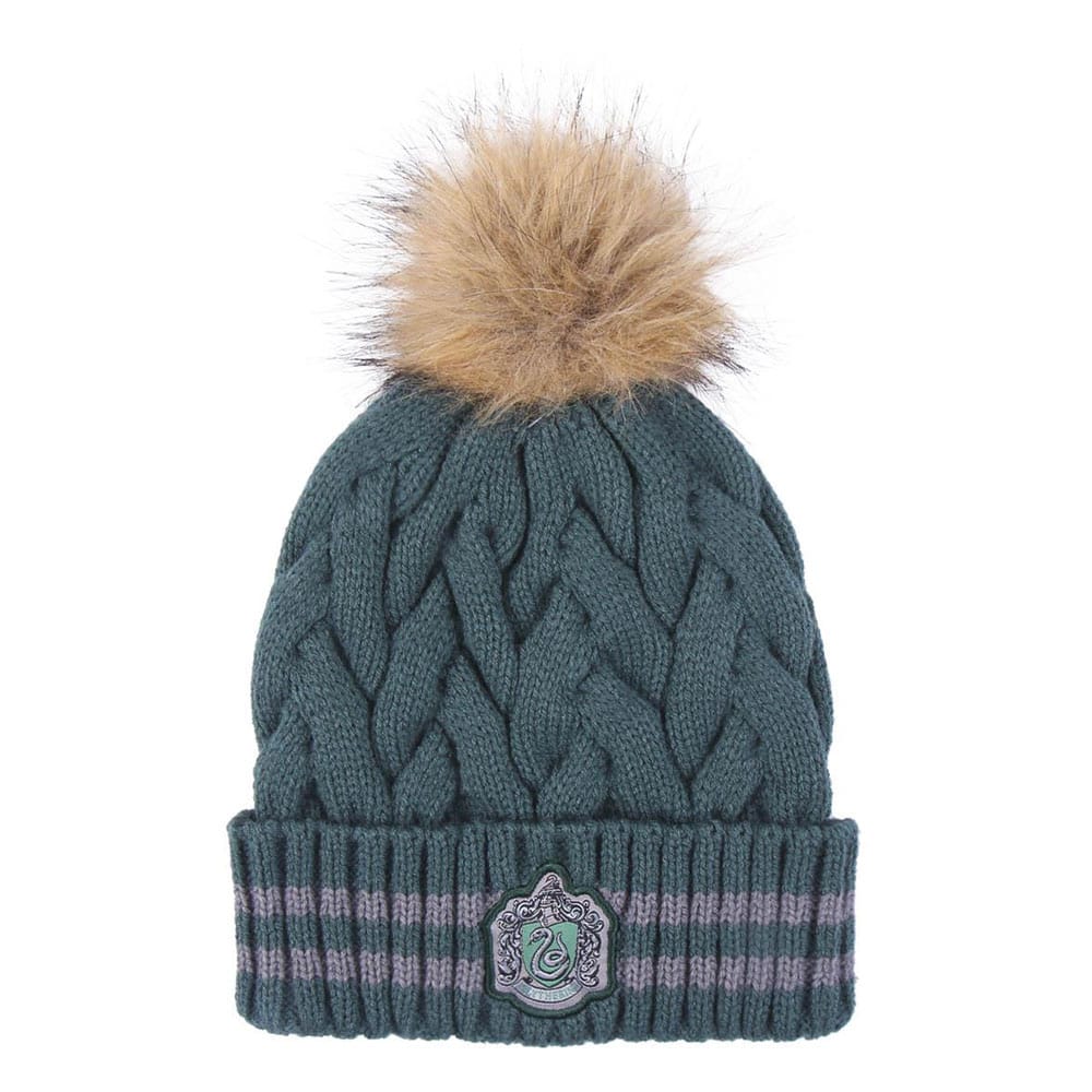 HaHarry Potter Beanie Pompon Slytherin Dark Green - Smalltinytoystore