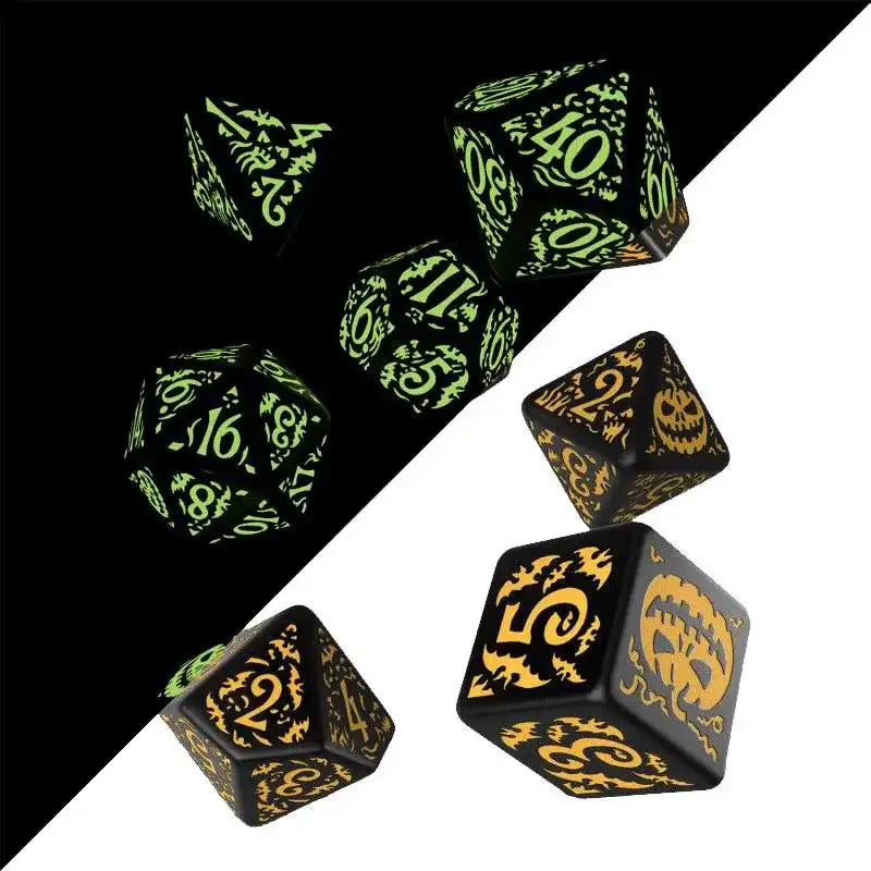 Halloween Würfel Set Pumpkin Jack O'Lantern (7) - Smalltinytoystore