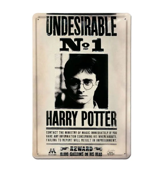 Harry Potter 3D Blechschild Undesirable No 1 20 x 30 cm - Smalltinytoystore