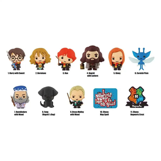Harry Potter 3D PVC-Taschenanhänger Series 4 Display (24) - Smalltinytoystore