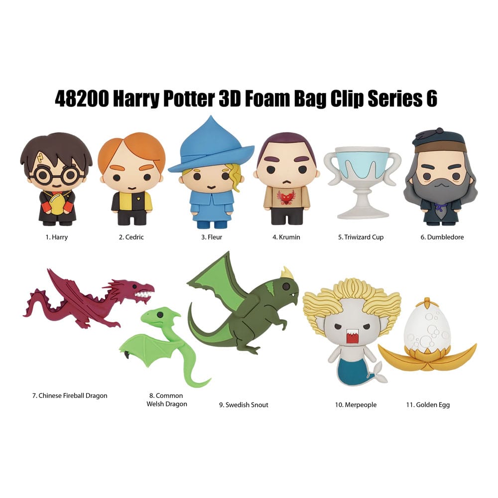 Harry Potter 3D PVC-Taschenanhänger Series 6 Display (24) - Smalltinytoystore